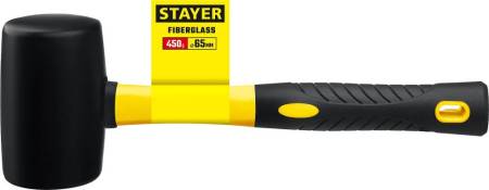 Чёрная резиновая киянка STAYER PROFI 680 г 2054-75. Артикул 2054-75