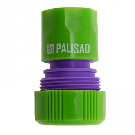 Соединитель пластмассовый, быстросъемный для шланга 3/4 Palisad 66160. Артикул 66160