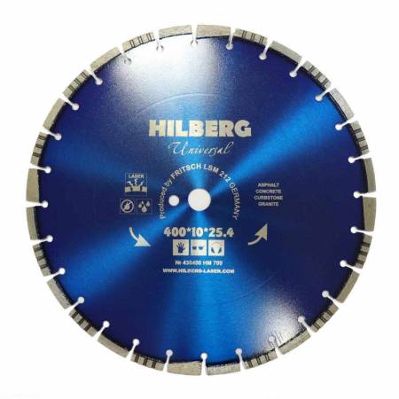 Диск алмазный отрезной 400*25,4 Hilberg Universal HM709. Артикул HM709