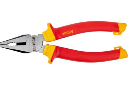 Плоскогубцы Elitech 180 мм, диэлектрические, 1000В, CrV 110402 207122. Артикул 207122