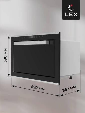 Микроволновая печь встраиваемая  LEX BIMO 25.03 IX CHVE000011. Артикул CHVE000011