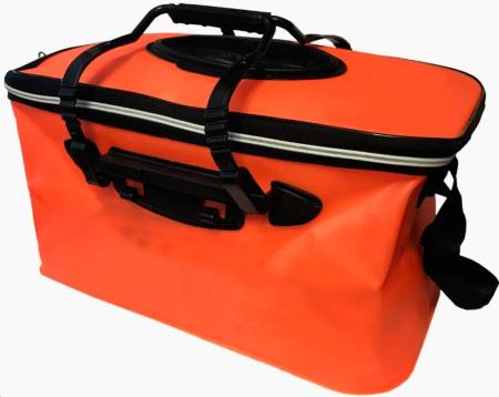 Сумка для рыбалки для снастей (50x28x25 см.) EVA складная оранжевая LUCKING FISHING GT113. Артикул GT113