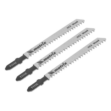 Полотна для электролобзика по дереву, 3 шт, T111C, 75 х 3 мм, HCS Matrix Professional 78205. Артикул 78205
