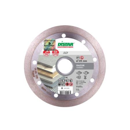 Круг алмазный отрезной 1A1R 125x1,6x10x22,23 Razor DiStar 11115062010. Артикул 11115062010