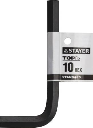 Ключ имбусовый STAYER "STANDARD" сталь черный 10мм 27405-10. Артикул 27405-10