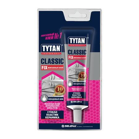 Клей монтажный Tytan Classic Fix прозрачный (100 мл). Артикул тов-213068