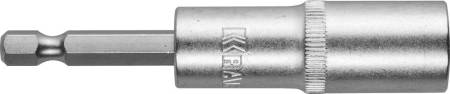 Бита KRAFTOOL с торцовой головкой удлиненная Cr-V хвостовик E 1/4" 12мм 26396-12. Артикул 26396-12