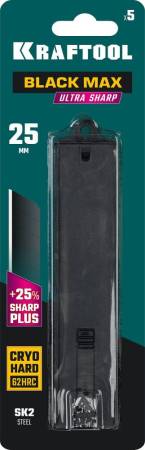 Лезвия сегментированные KRAFTOOL BLACK MAX 25 мм 5 шт 09602-25-S5. Артикул 09602-25-S5