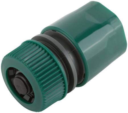 Соединитель пластиковый 1/2", автостоп FIT 77405. Артикул 77405
