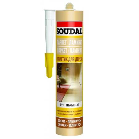 Герметик паркетный акриловый SOUDAL , вишня/ольха, 300 мл 111254. Артикул 111254