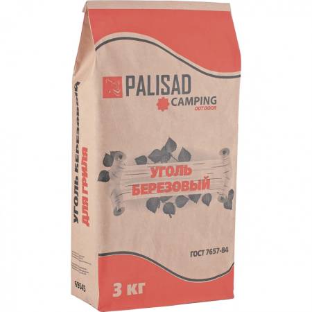Уголь березовый, 3 кг Россия Camping Palisad 69545. Артикул 69545