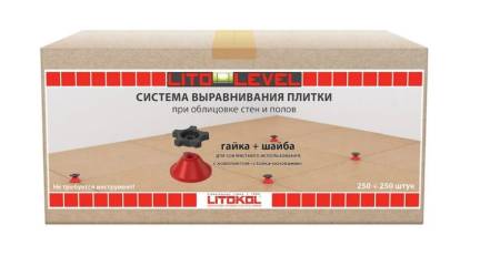 Гайка-шайба LITOLEVEL (250шт) 34733. Артикул 34733