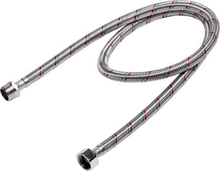 Подводка гибкая STAYER для воды оплетка из нержавеющей стали г/ш 1/2" - 1м 51015-G/S-100. Артикул 51015-G/S-100