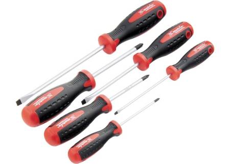 Набор отверток, сталь S2, двухкомпонентные рукоятки, 6 шт Matrix Professional 13303. Артикул 13303