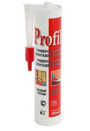 Клей универсальный монтажный PROFIL 280мл бежевый 131253. Артикул 131253