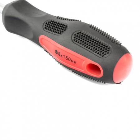 Отвертка Anti-Slip, SL8 х 150 мм, CrV, двухкомпонентная рукоятка Matrix 12226. Артикул 12226