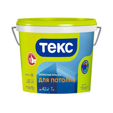 Краска в/д для потолка Текс Универсал (7 кг). Артикул тов-023217