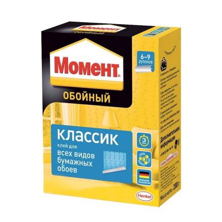 Клей для обоев Момент Классик (200 г). Артикул тов-011119