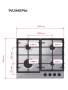 Варочная панель газовая LEX GVS 642-1 IX CHAO000458. Артикул CHAO000458