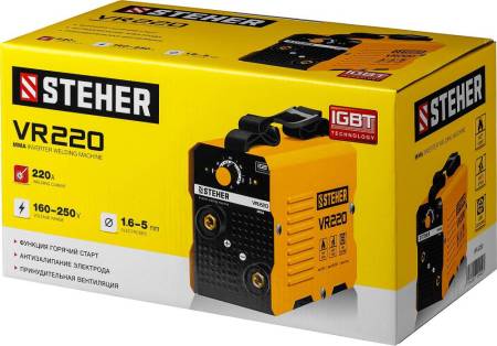 Сварочный аппарат инверторный 220 А STEHER VR-220. Артикул VR-220