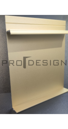 Плинтус алюминиевый скрытый анодированный с пяткой ProDesign Золотой pdug. Артикул pdug