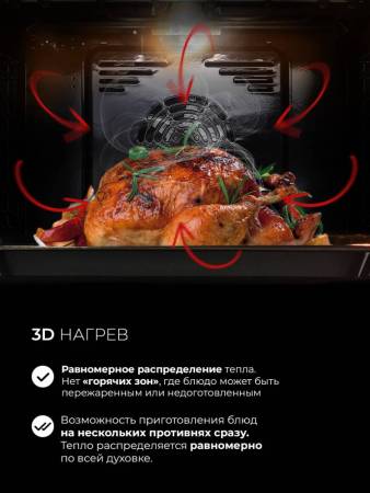 Духовой шкаф встраиваемый LEX EDM 1002 ONE WH CHAO000470. Артикул CHAO000470