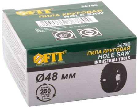 Пила круговая инструментальная сталь 48 мм FIT 36780. Артикул 36780