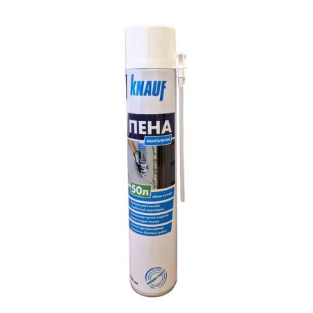 Монтажная пена Knauf бытовая, всесезонная (750 мл). Артикул тов-220339