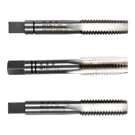 Метчики ручные BSW 1/8-40, HSS, DIN 2181, 2B, комплект из 3 штук PROJAHN 937018. Артикул 937018
