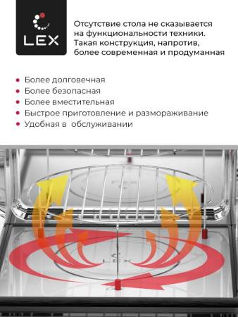 Микроволновая печь встраиваемая  LEX BIMO 25.03 IX CHVE000011. Артикул CHVE000011