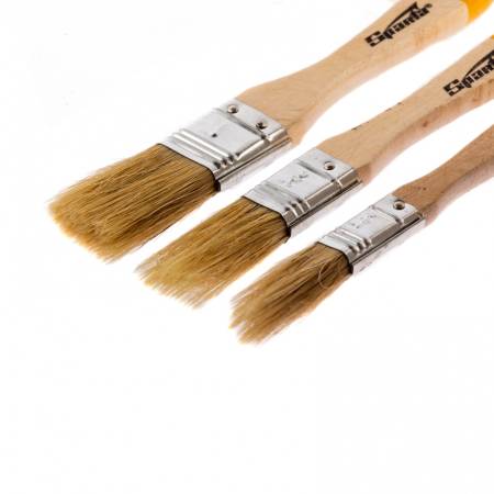 Набор кистей, 3 шт, плоские 1/2", 3/4", 1" Sparta 841115. Артикул 841115