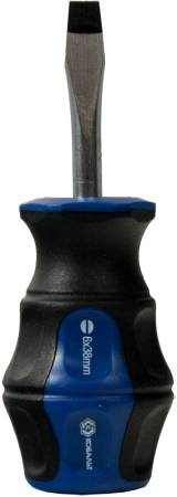 Отвертка Ultra Grip КОБАЛЬТ SL 6,0 х 38 мм CR-V, двухкомпонентная рукоятка (1 шт.) подвес 646-300. Артикул 646-300
