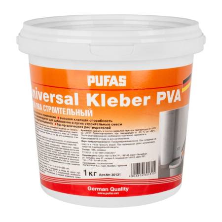 Клей ПВА Pufas Universal Kleber cтроительный (1 кг). Артикул тов-168480
