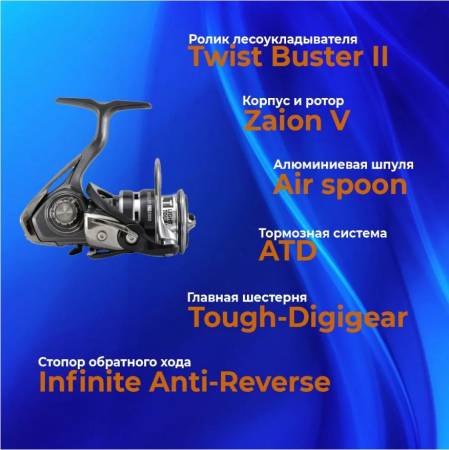 Катушка рыболовная для спиннинга DAIWA EXCELER LT 1000 20. Артикул EXCELER LT 1000