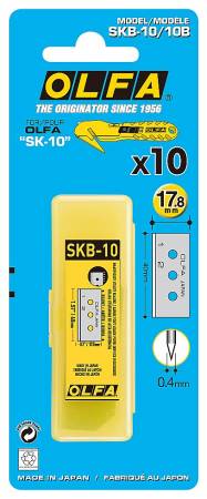 Лезвие OLFA специальное для "OL-SK-10" 17,8 мм / 10 шт OL-SKB-10/10B. Артикул OL-SKB-10/10B