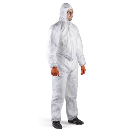 Облегченный комбинезон из нетканого материала JETA SAFETY JPC-100-M. Артикул JPC-100-M