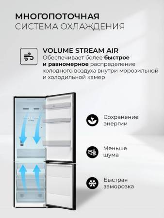 Холодильник отдельностоящий с инвертором LEX LKB201BLIDMax CHJI000019. Артикул CHJI000019