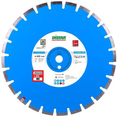 Круг алмазный отрезной 1A1RSS/C1-W 404x3,5/2,5x12x25,4-24 F4 Classic H12 DiStar 12185004121. Артикул 12185004121
