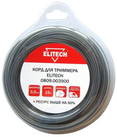 Корд для триммера 0809.003900 ELITECH 176829. Артикул 176829
