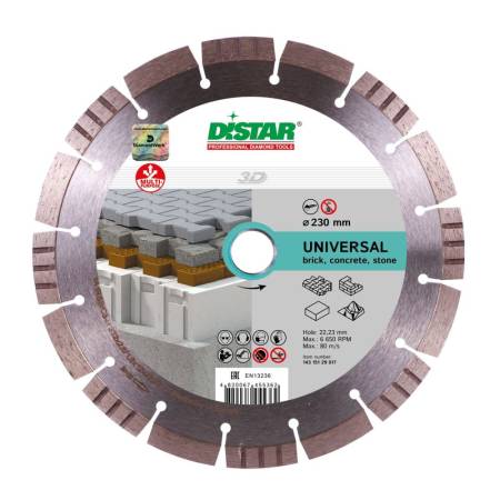 Круг алмазный отрезной 1A1RSS/C3-H 232x2,6/1,8x12x22,23-16 Bestseller Universal DiStar 14315129017. Артикул 14315129017