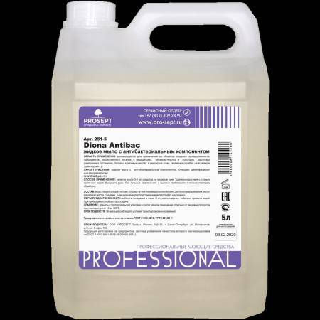 Жидкое мыло антибактериальное PROSEPT Diona Antibac 5л 251-5. Артикул 251-5