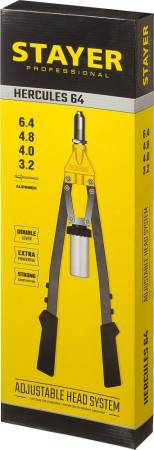 Усиленный двуручный заклепочник STAYER HERCULES-64 3106_z01. Артикул 3106_z01