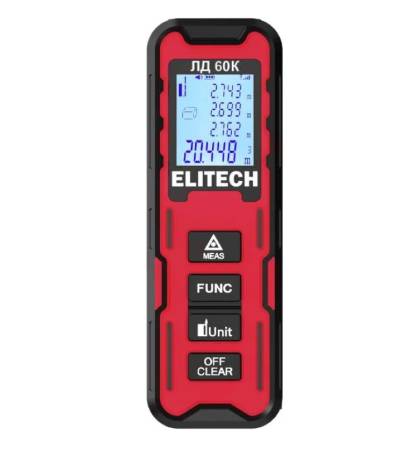 Дальномер лазерный ELITECH ЛД 60К (E0301.005.00) ,209206. Артикул 209206
