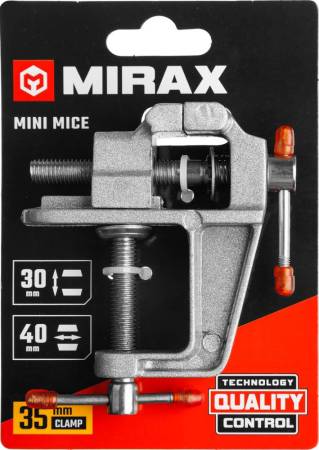 Настольные тиски MIRAX 40 мм 32472-40. Артикул 32472-40