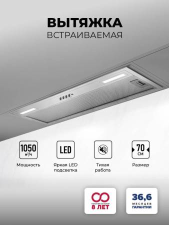 Вытяжка кухонная встраиваемая LEX HYPER 900 IX CHAT000162. Артикул CHAT000162
