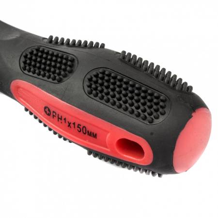 Отвертка Anti-Slip, PH1 х 150 мм, CrV, двухкомпонентная рукоятка Matrix 12246. Артикул 12246