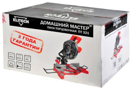 Пила торцовочная ПТ 321 ELITECH ДМ 202433. Артикул 202433