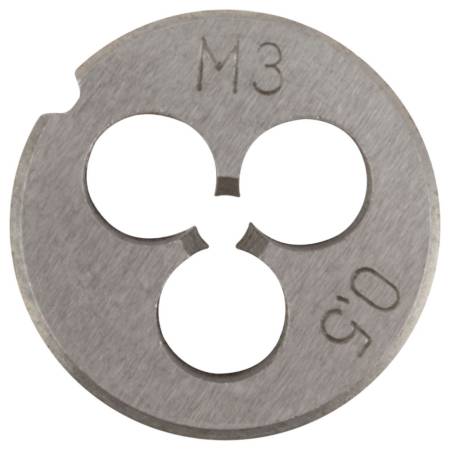 Плашка метрическая, легированная сталь  М3х0,5 мм FIT 70820. Артикул 70820