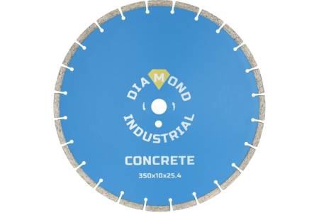 Диск алмазный сегментный по бетону 350*25,4 Diamond Industrial DIDC350. Артикул DIDC350