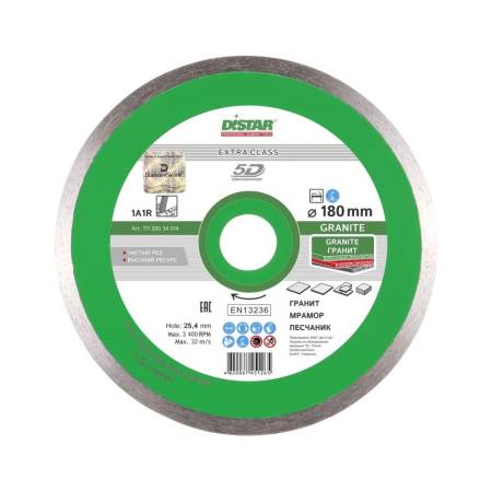 Круг алмазный отрезной 1A1R 180x1,4x8,5x25,4 Granite DiStar 11120034014. Артикул 11120034014